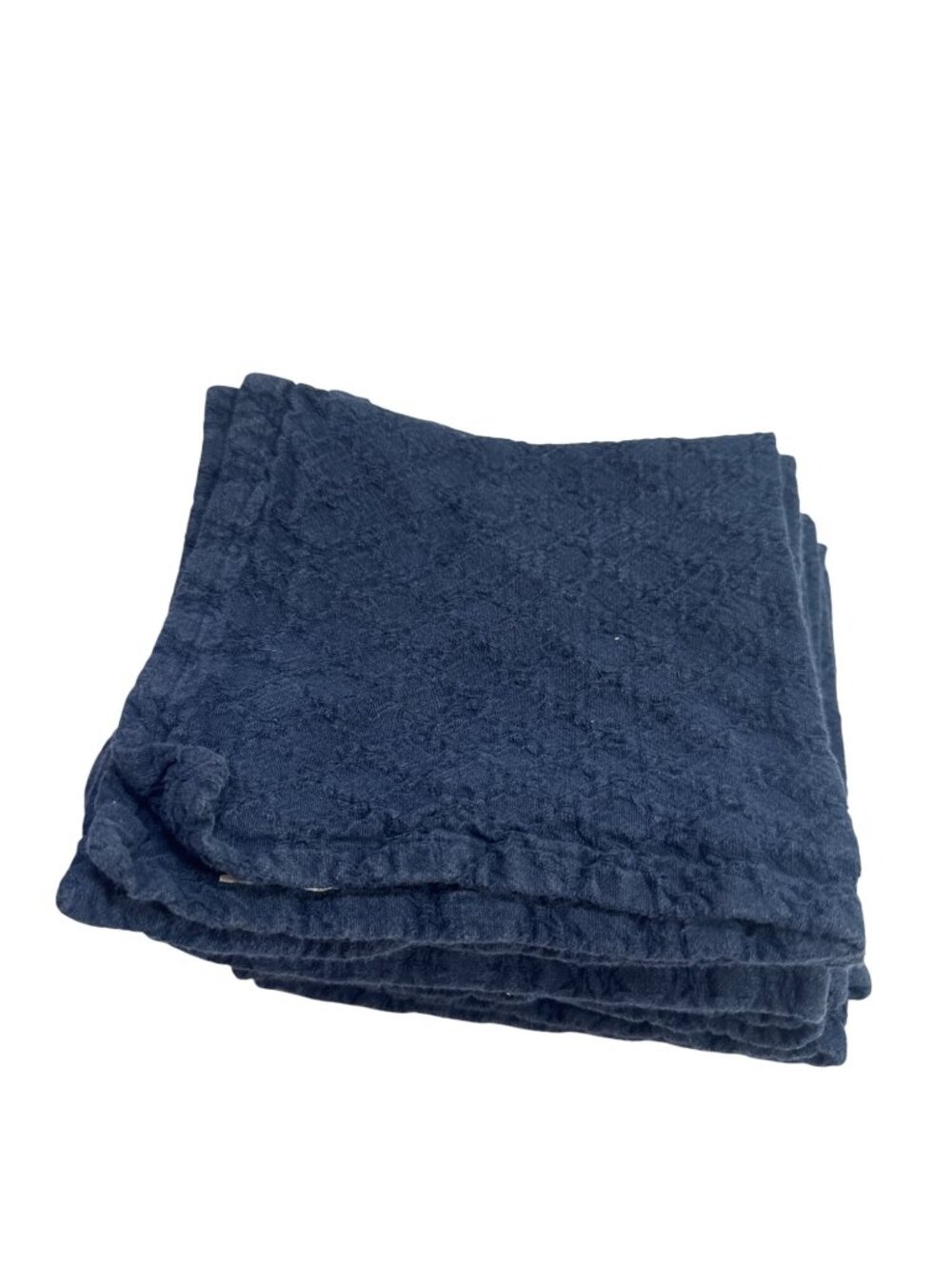 Navy Cloth Table Napkins 16x16 Set Of 6 Durable Reusable Fabric Elegant Design